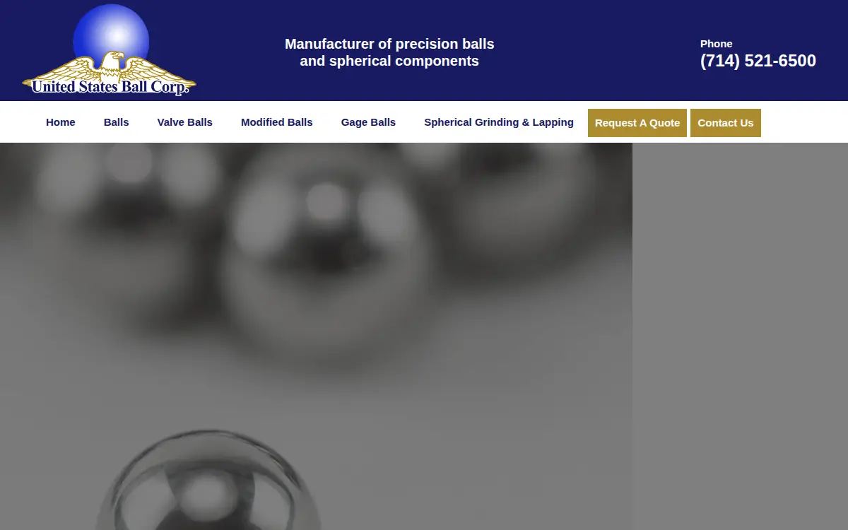 Homepage of United States Ball CORP