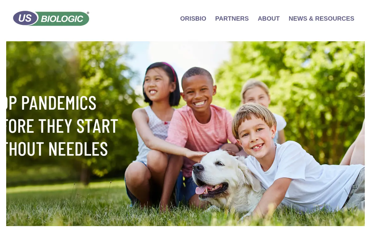 Homepage of US Biologic, INC.