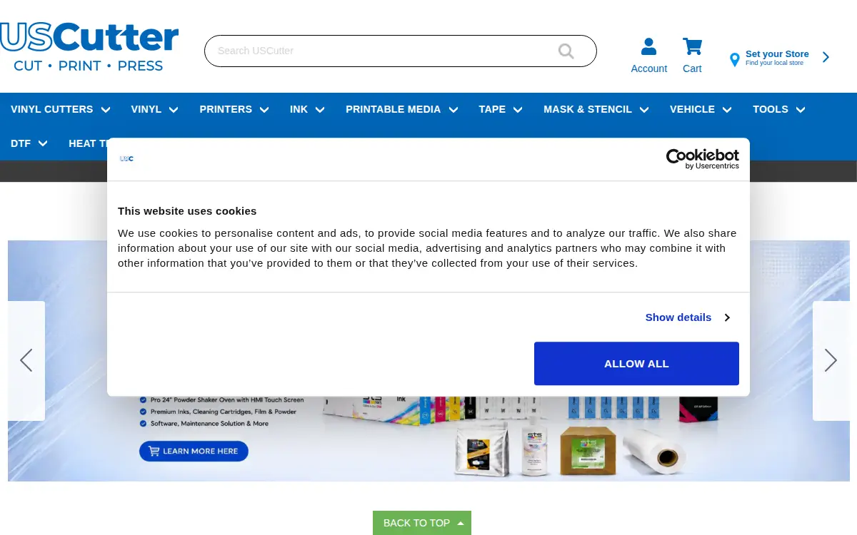 Homepage of Uscutter INC