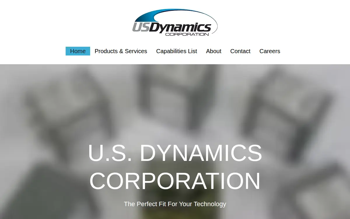 Homepage of U. S. Dynamics Corporation