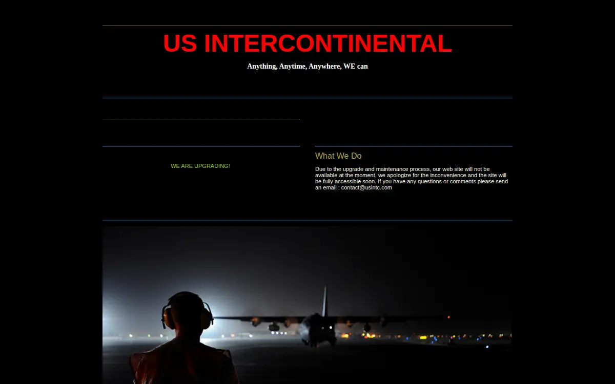 Homepage of US Intercontinental LLC