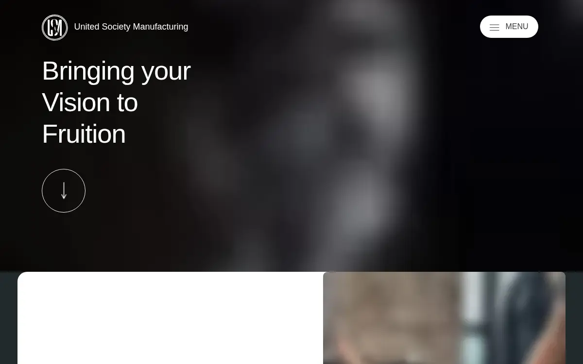 Homepage of United Society Manufacturing LLC