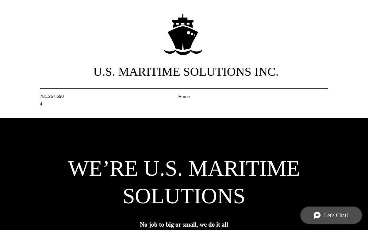 Homepage of US Maritime Solutions INC