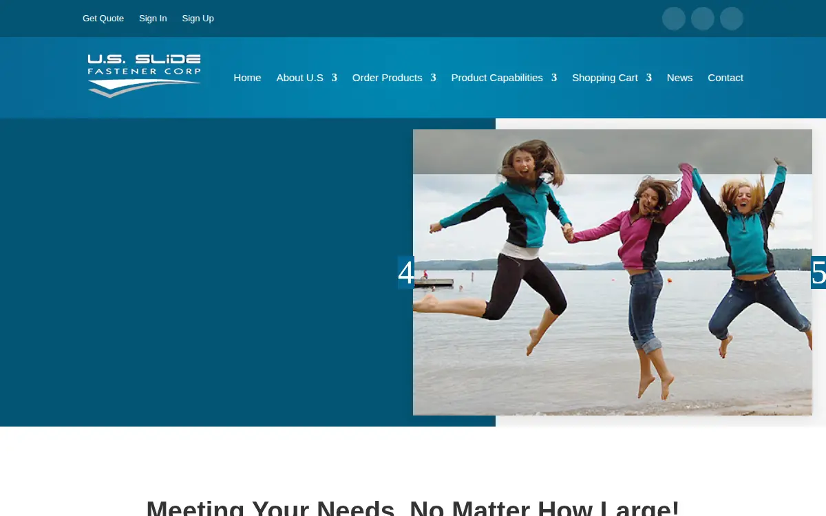 Homepage of U. S. Slide Fastener CORP.