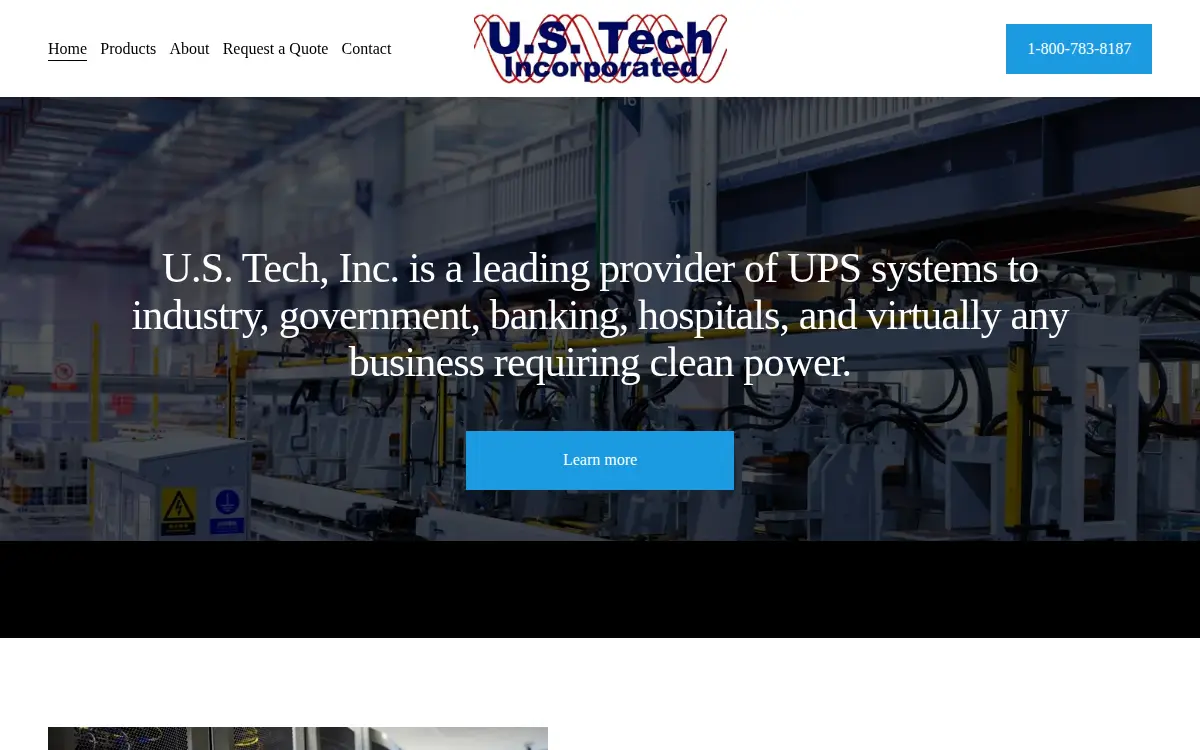 Homepage of US Tech INC