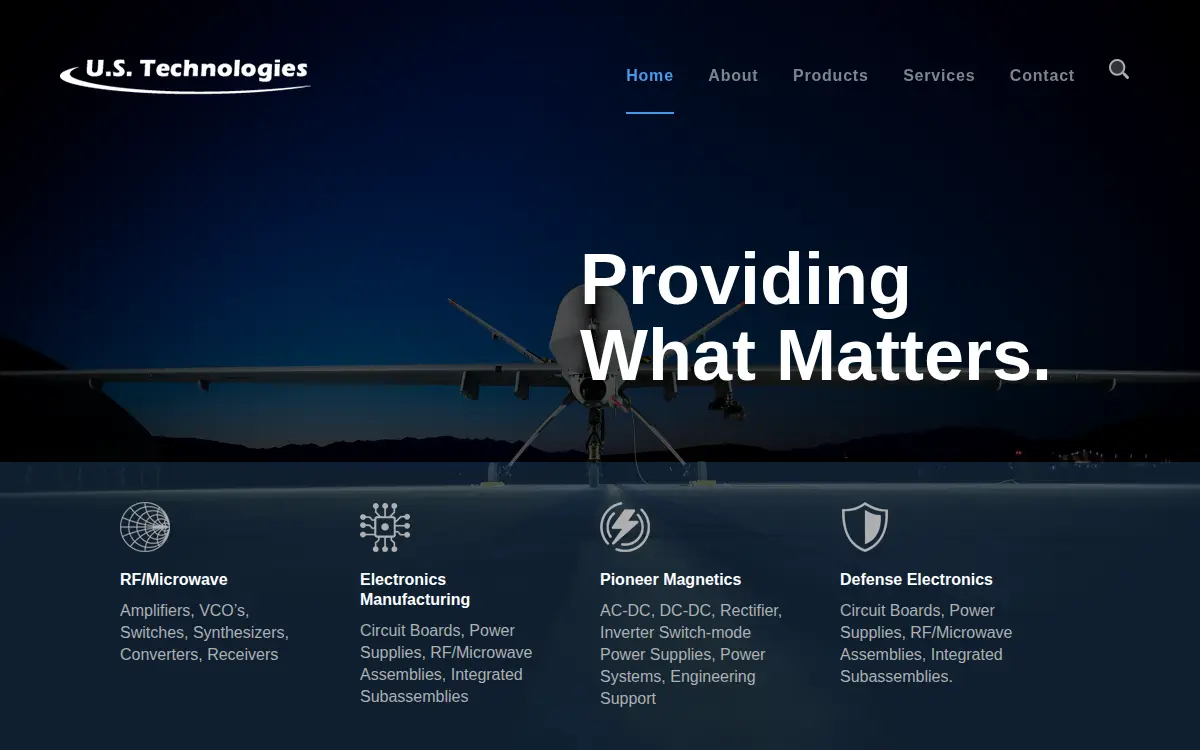 Homepage of United States Technologies INC