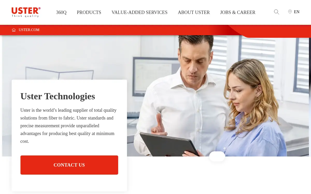 Homepage of Uster Technologies, INC