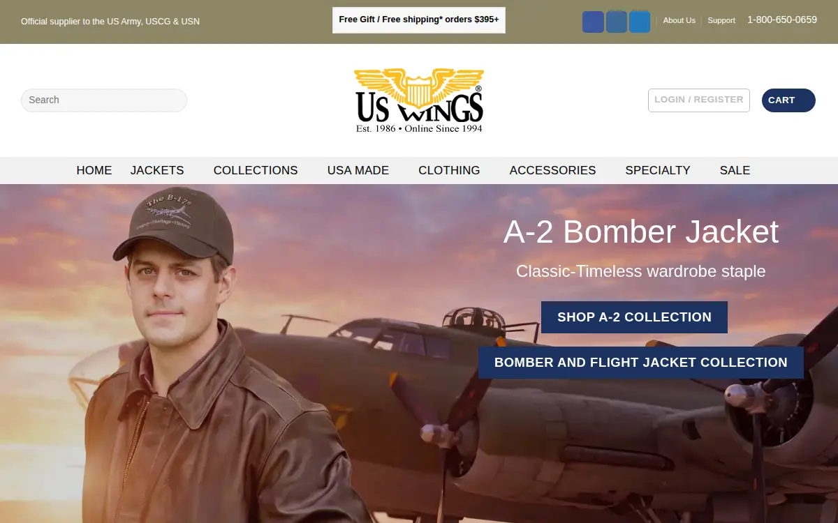 Homepage of US Wings INC