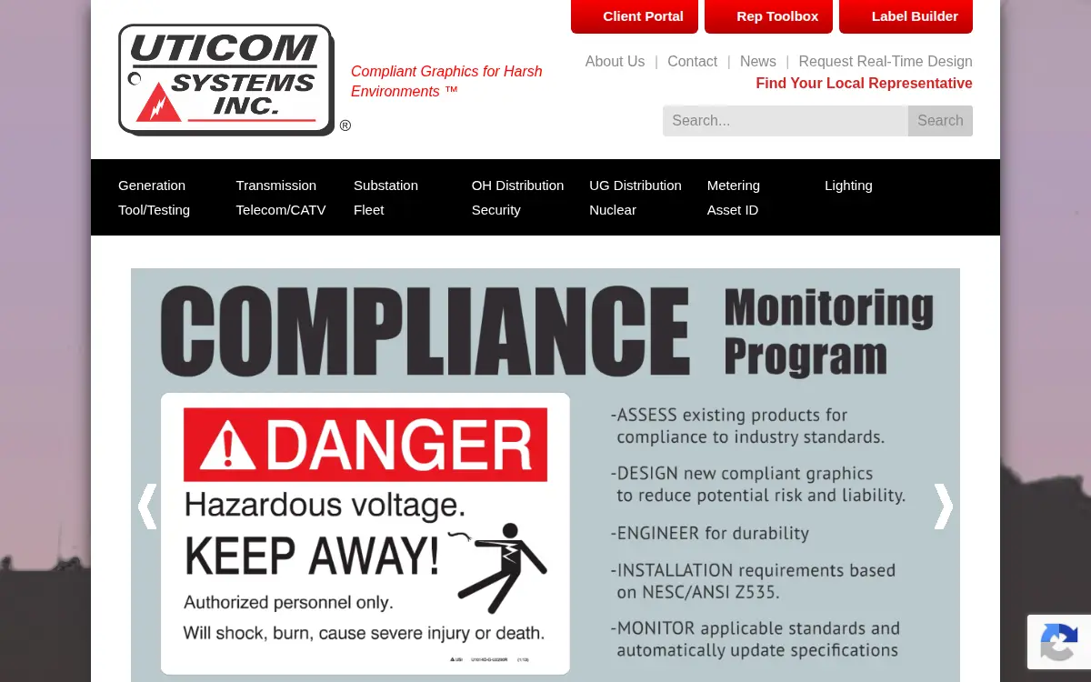 Homepage of Uticom Systems, INC.