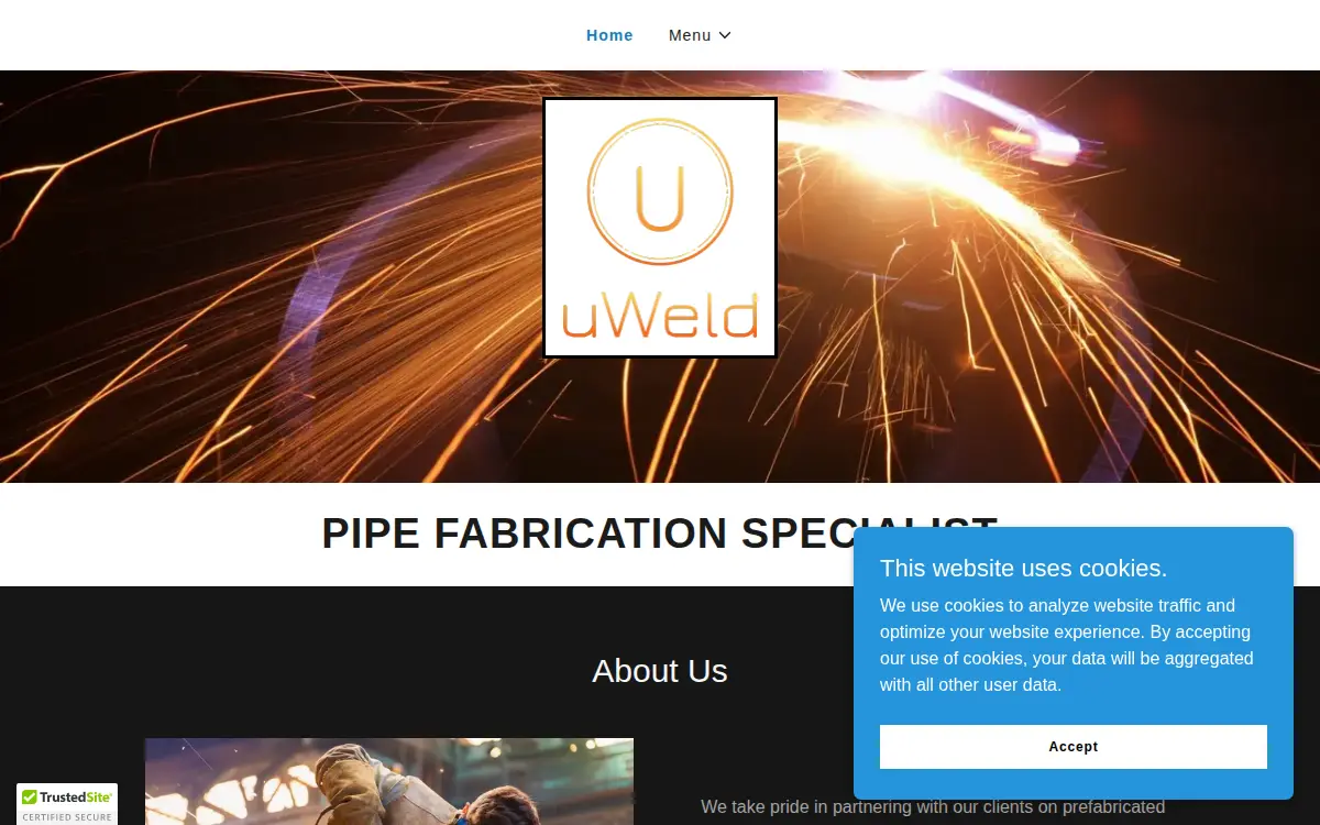 Homepage of Uweld LLC