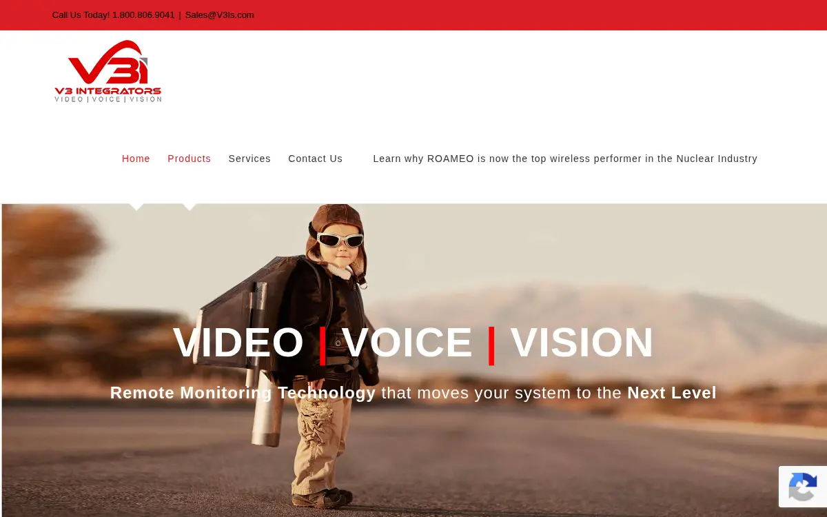 Homepage of V3 Integrators LLC