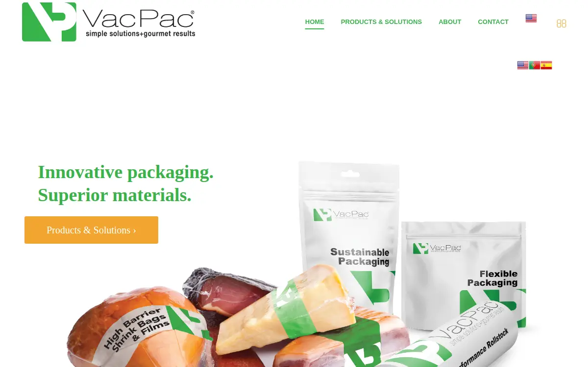 Homepage of Vac Pac, INC.