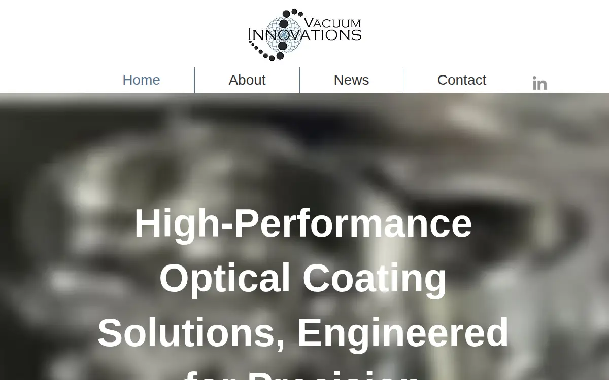 Homepage of Vacuum Innovations LLC
