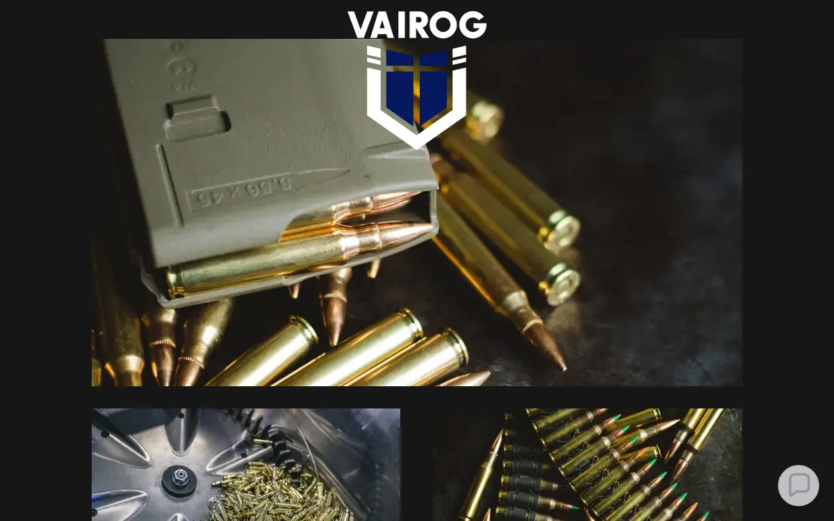 Homepage of Vairog Us, LLC
