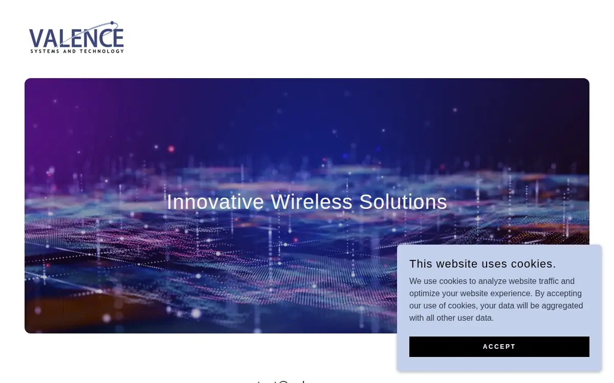 Homepage of Valence Systems and Technology, INC.