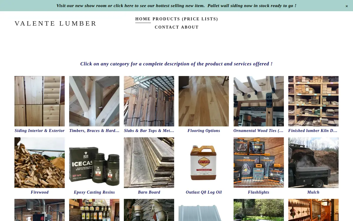 Homepage of L. J. Valente, INC.