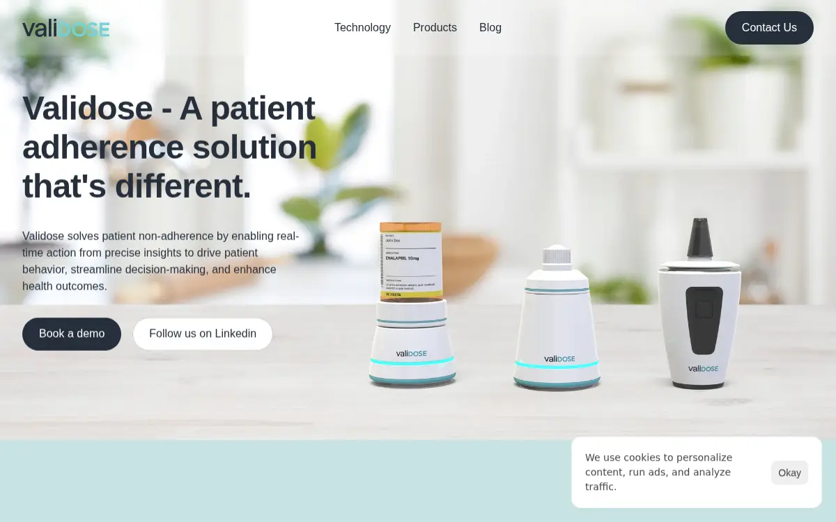 Homepage of Validose INC