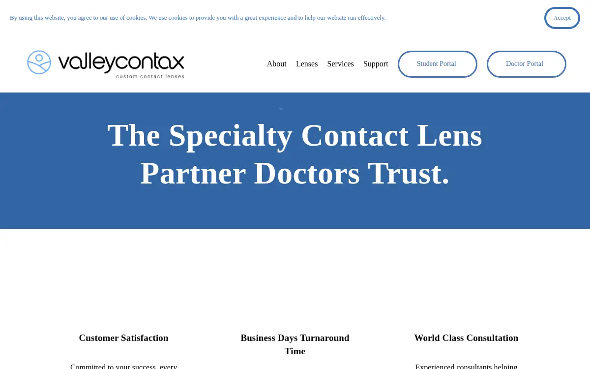 Homepage of Valley Contax, INC.