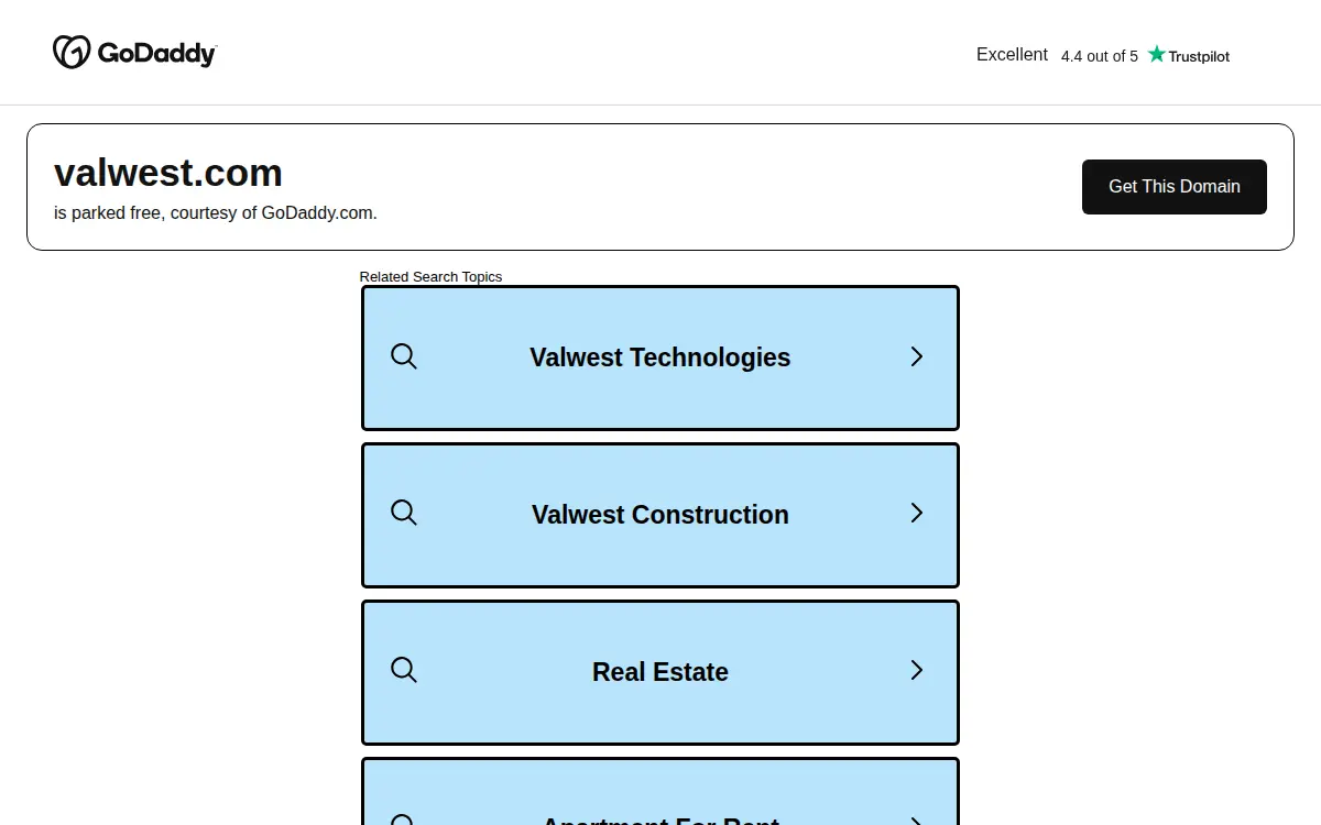 Homepage of Valwest Technologies INC
