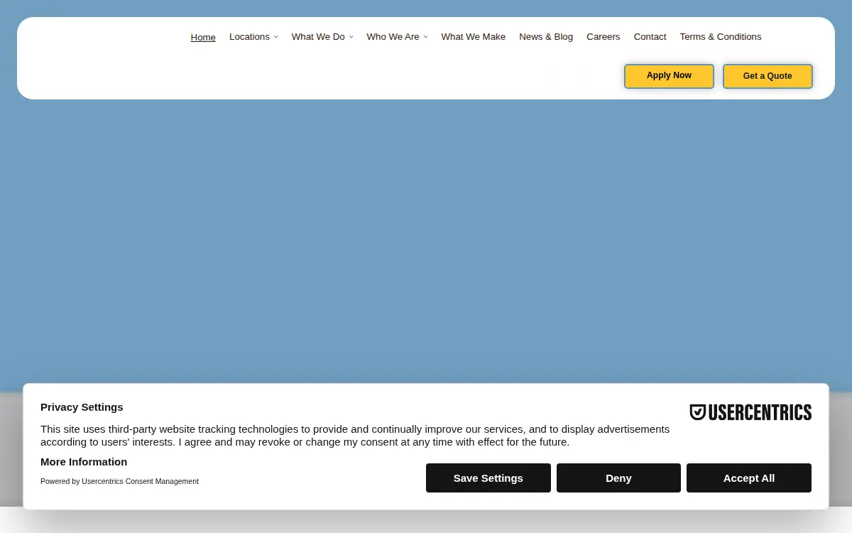 Homepage of Van-am Defense Systems LLC