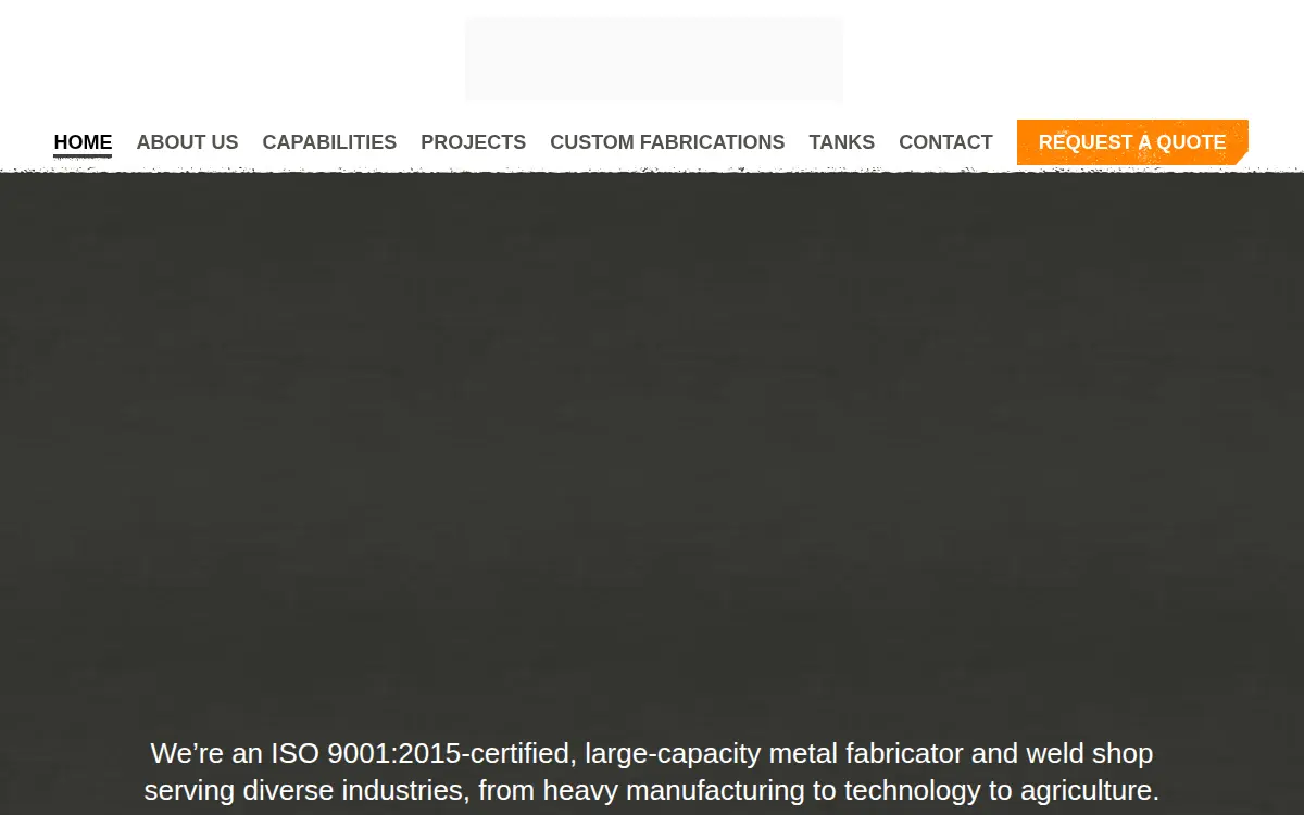 Homepage of Vance Metal Fabricators INC