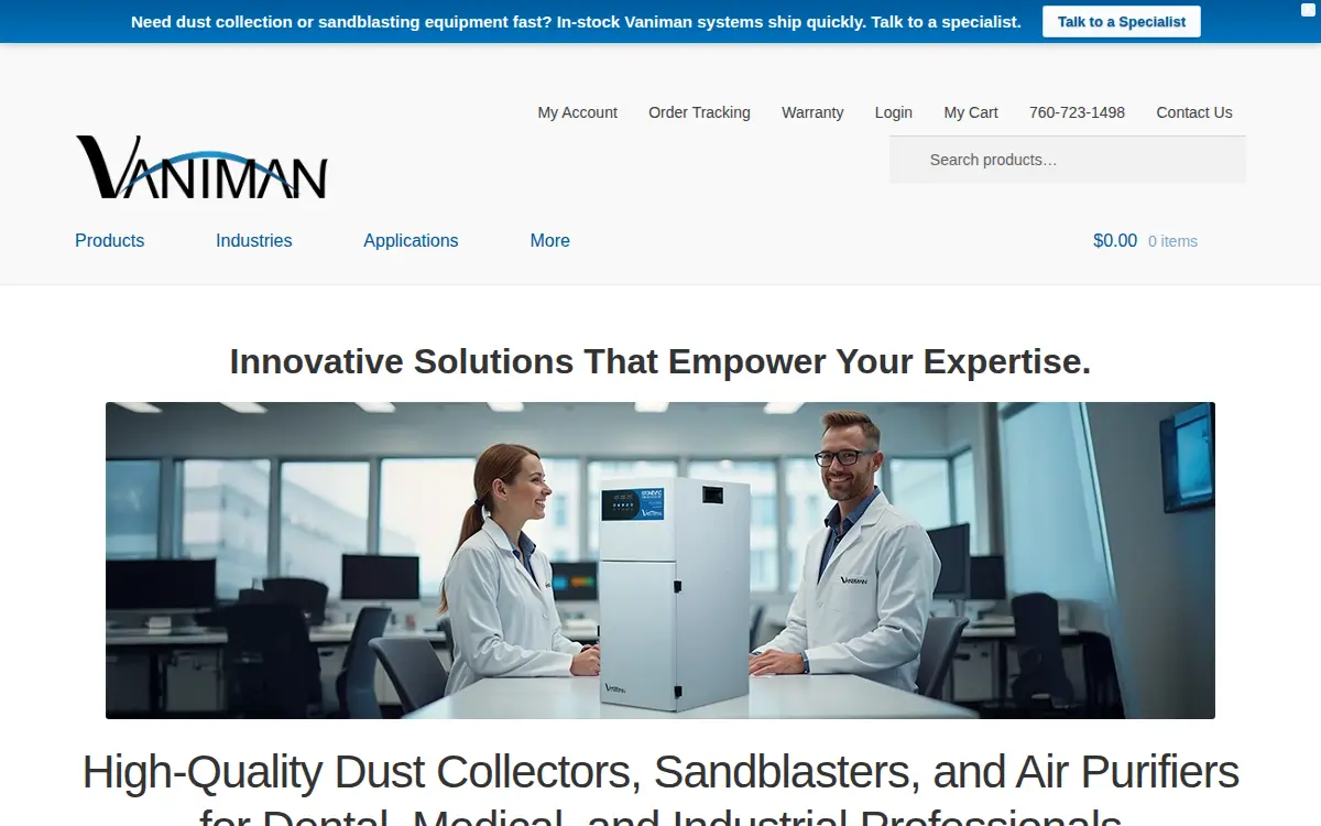 Homepage of Vmc International, LTD. Liability CO.