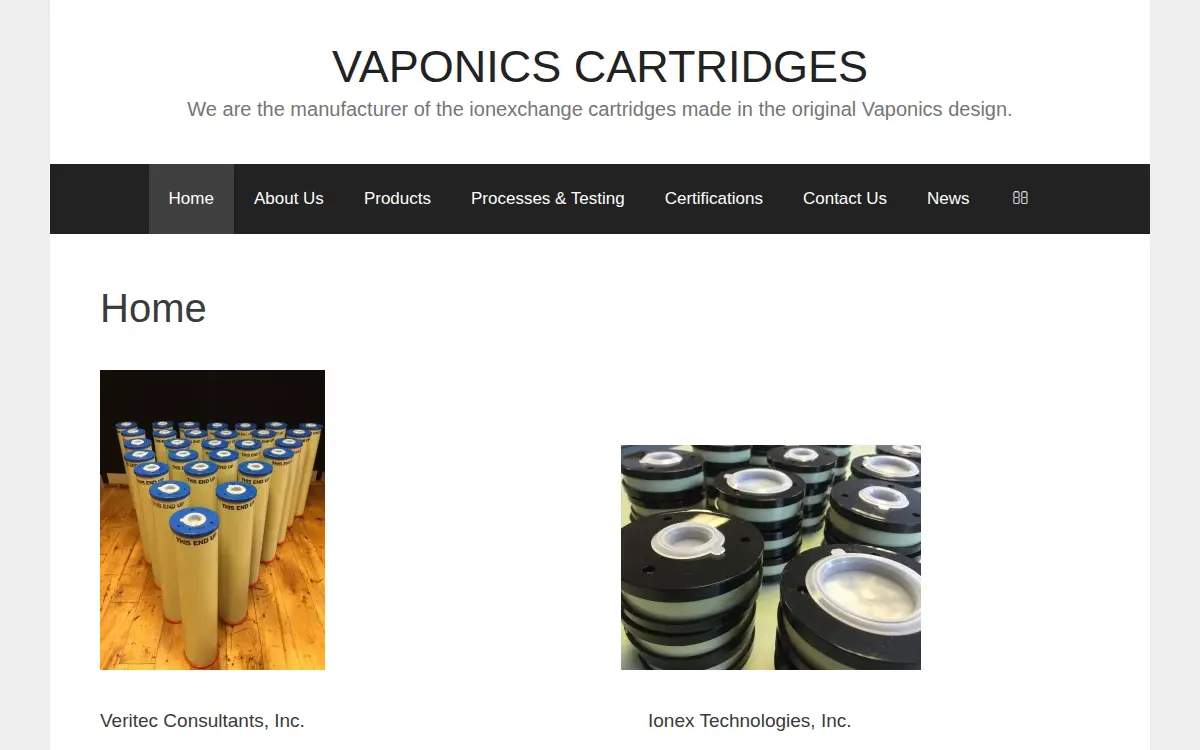 Homepage of Veritec Consultants, INC.