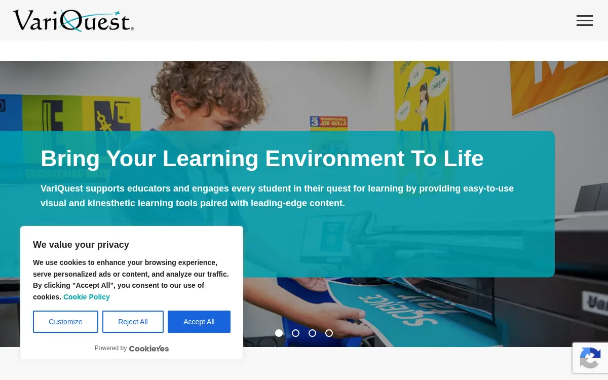 Homepage of Varitronics, LLC