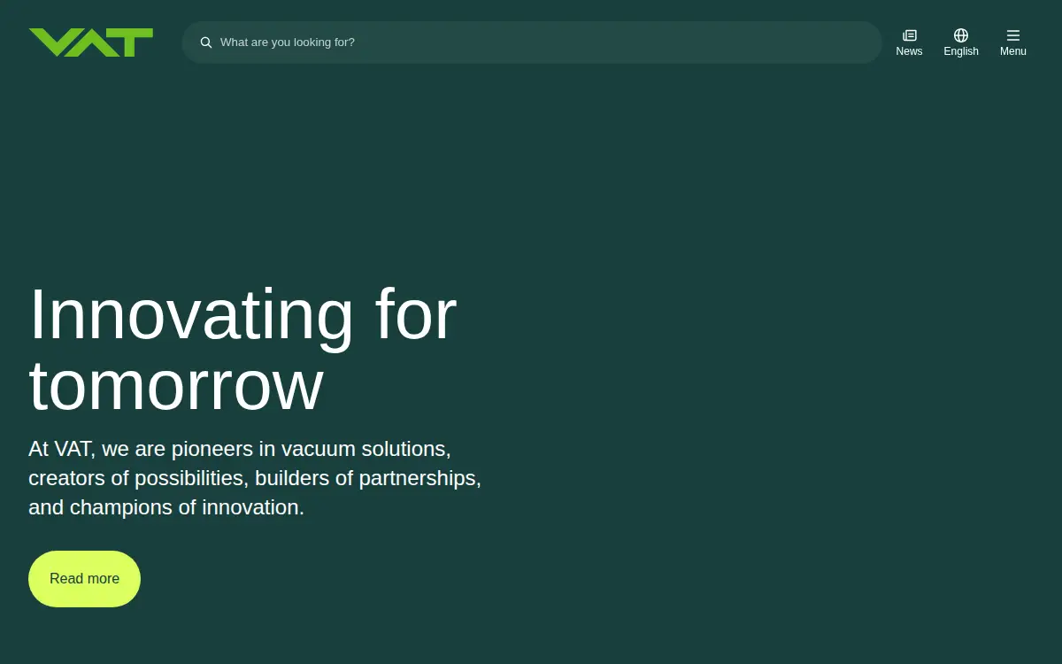 Homepage of Vat Incorporated