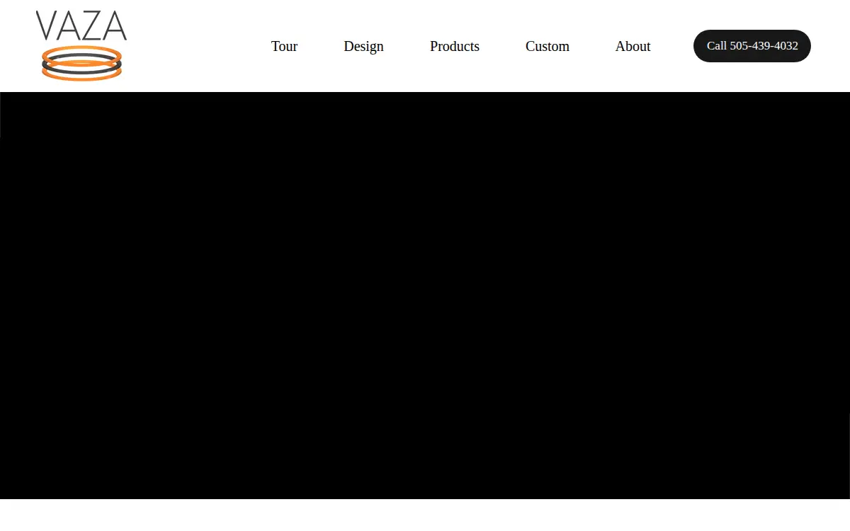 Homepage of Vaza, LLC