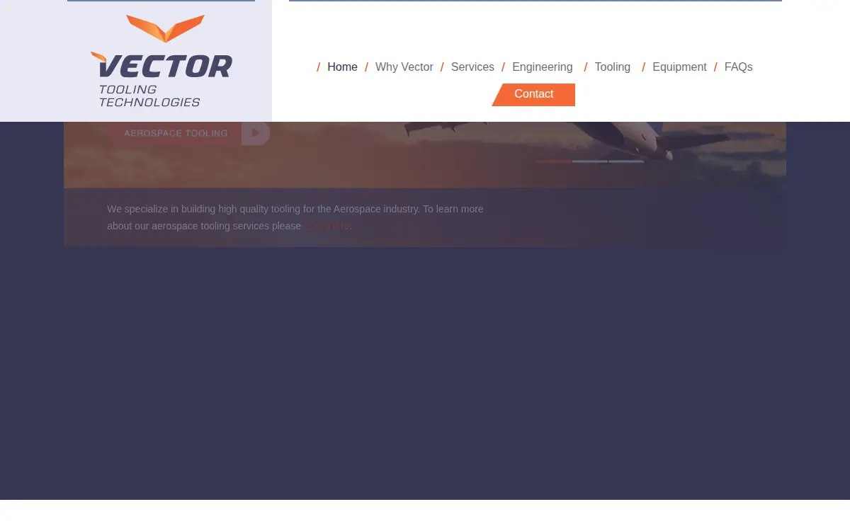 Homepage of Vector Technologies, INC.