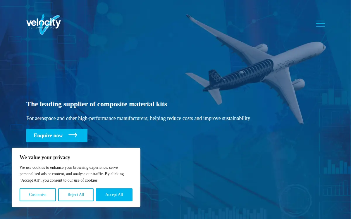 Homepage of Velocity Composites Aerospace INC