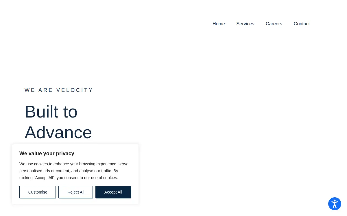 Homepage of Velocity Bioworks, INC.