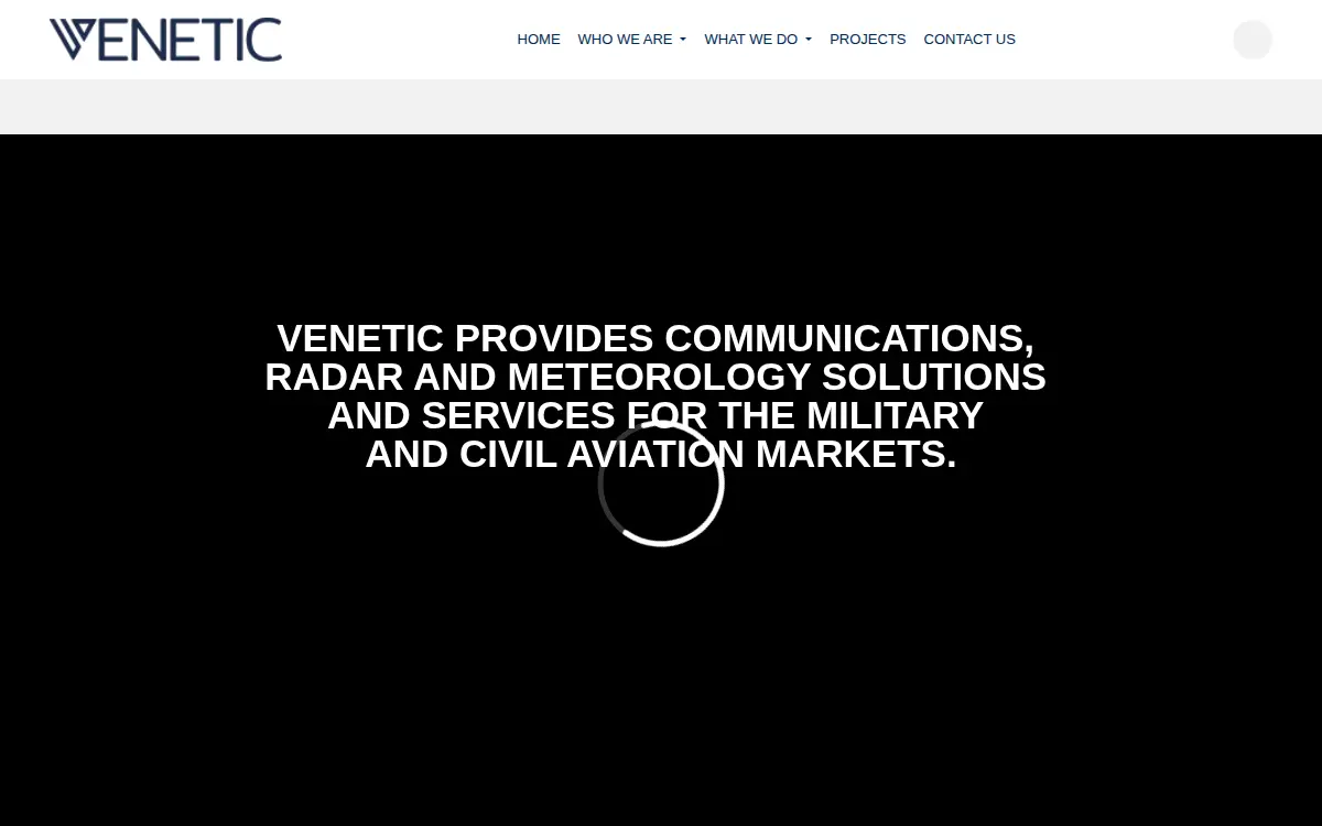 Homepage of Venetic, INC