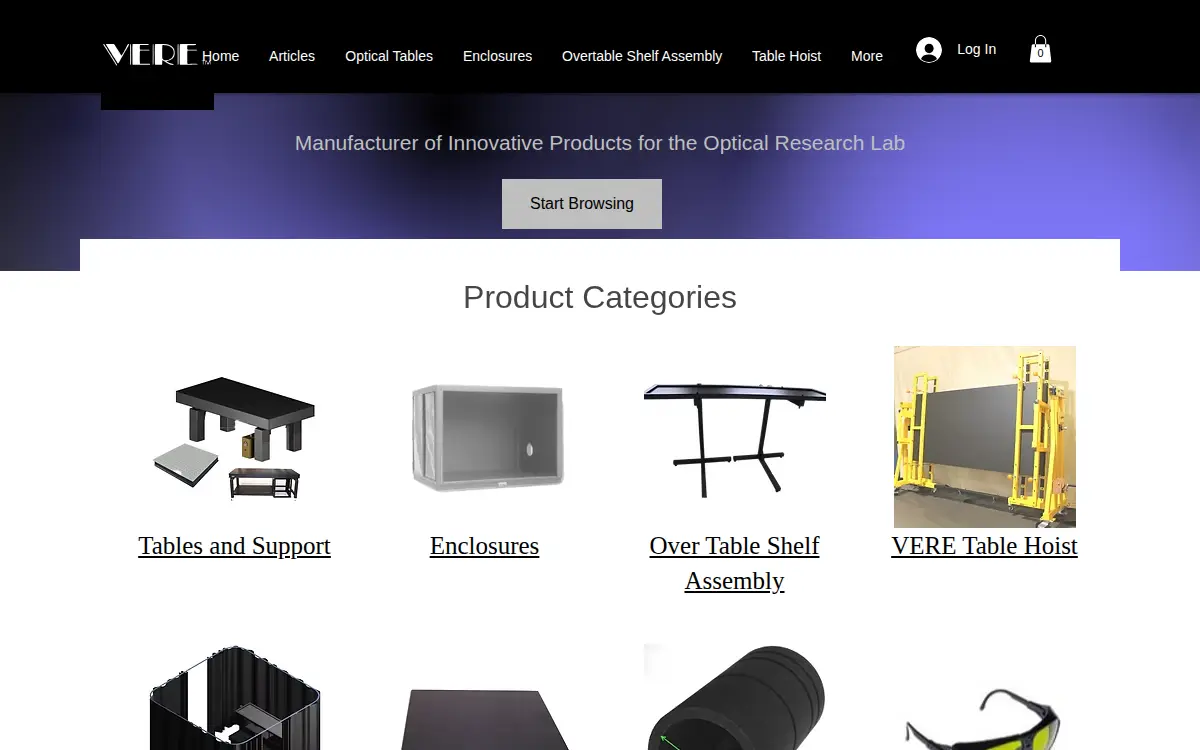 Homepage of Vere, INC.