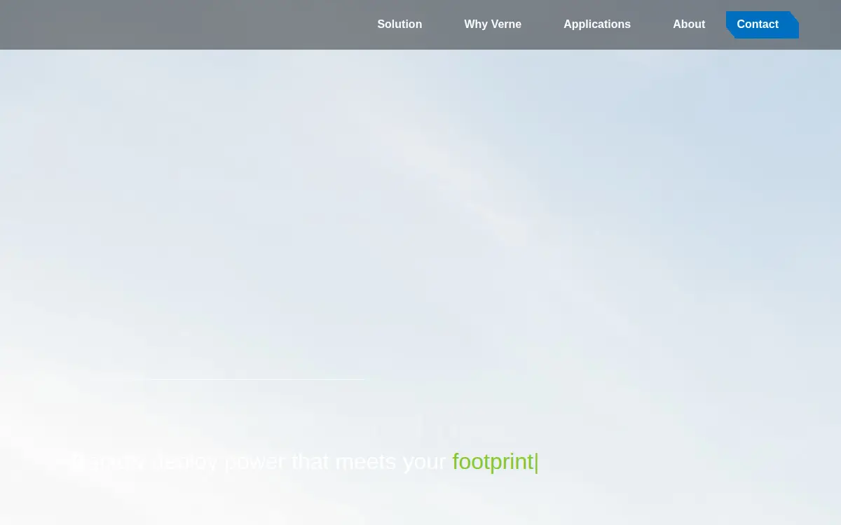 Homepage of Verne INC