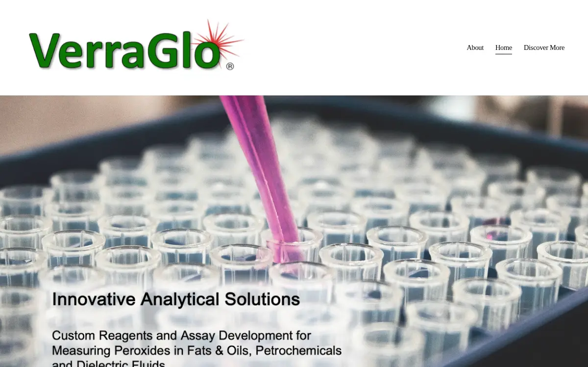 Homepage of Verraglo LLC