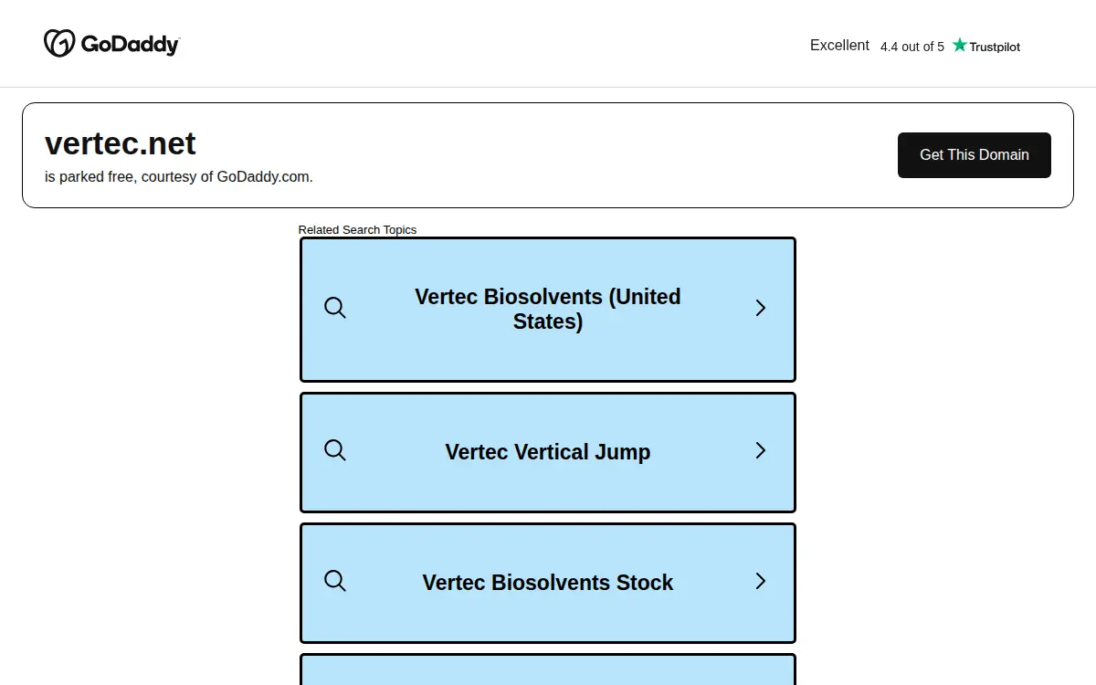 Homepage of Vertec, INC.