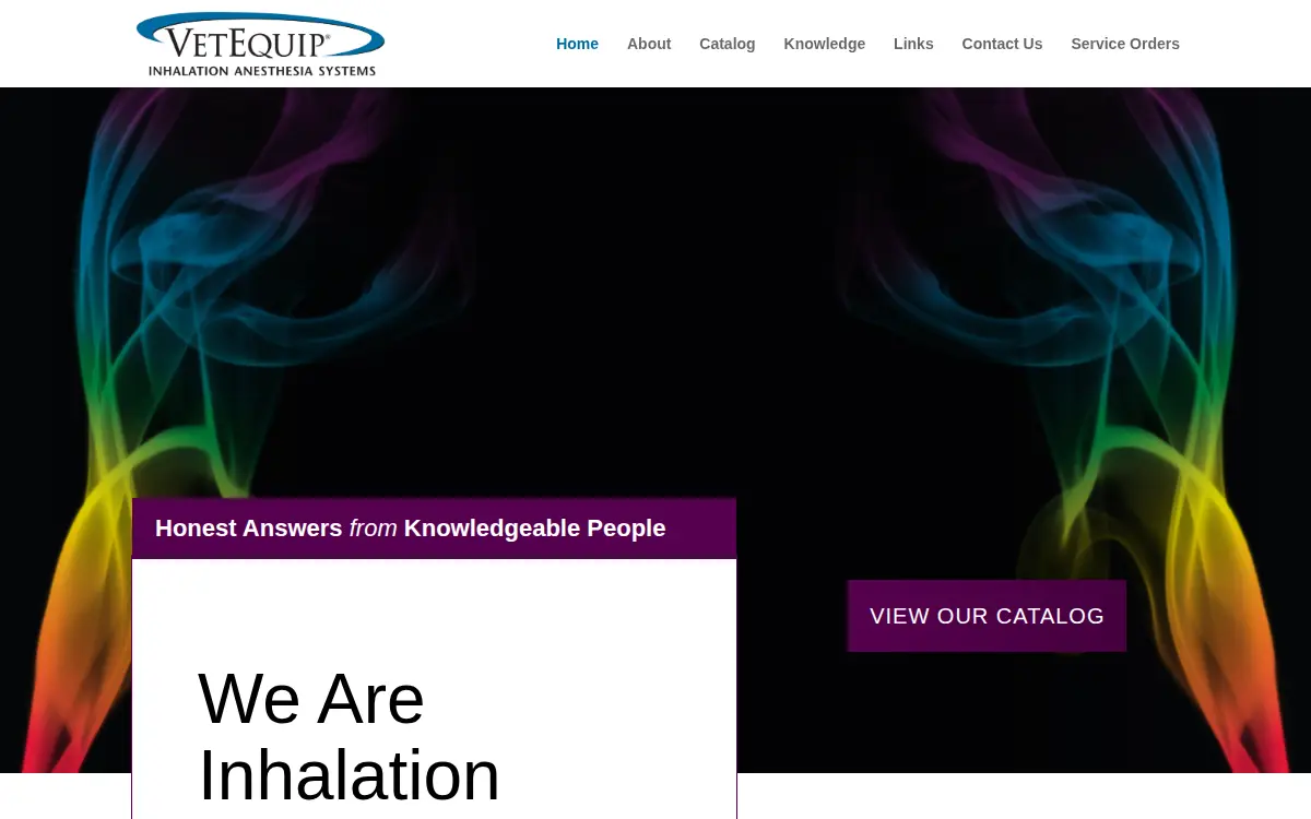 Homepage of Vetequip, INC.