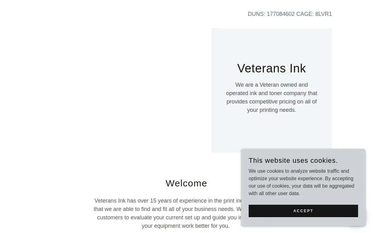 Homepage of Nya LLC