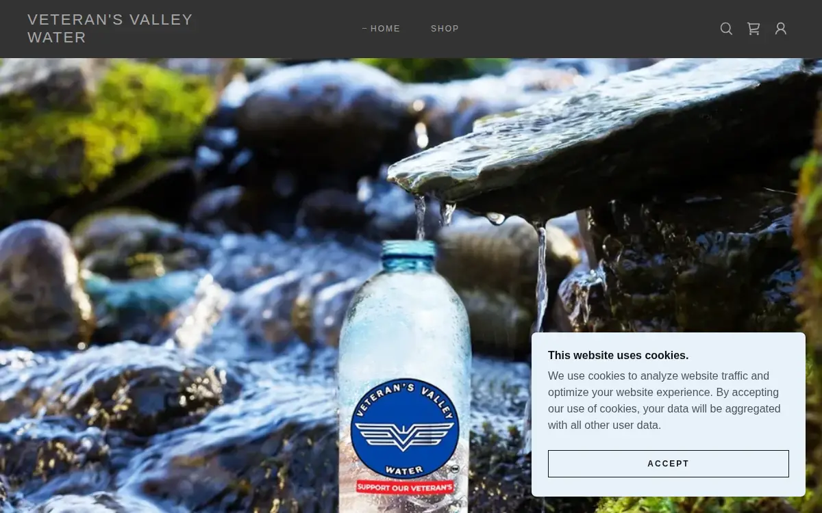 Homepage of Veteran's Valley Water INC