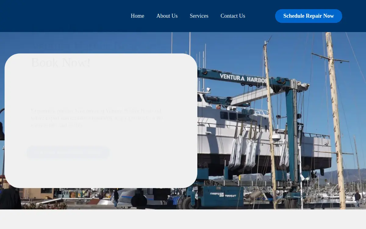 Homepage of Ventura Harbor Boatyard INC