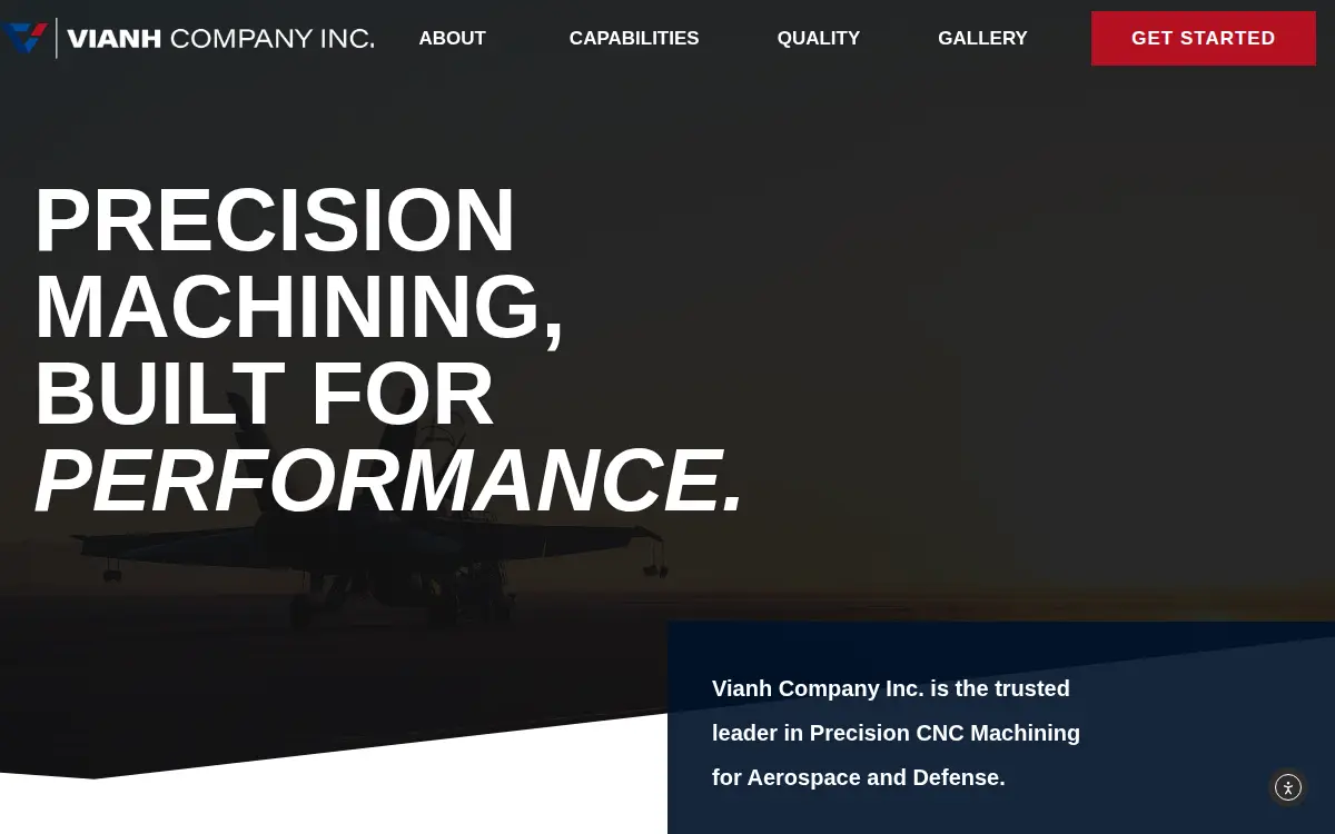 Homepage of Vianh Company, INC.