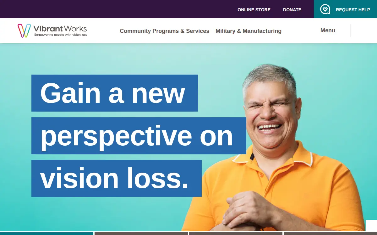 Homepage of San Antonio Lighthouse for the Blind