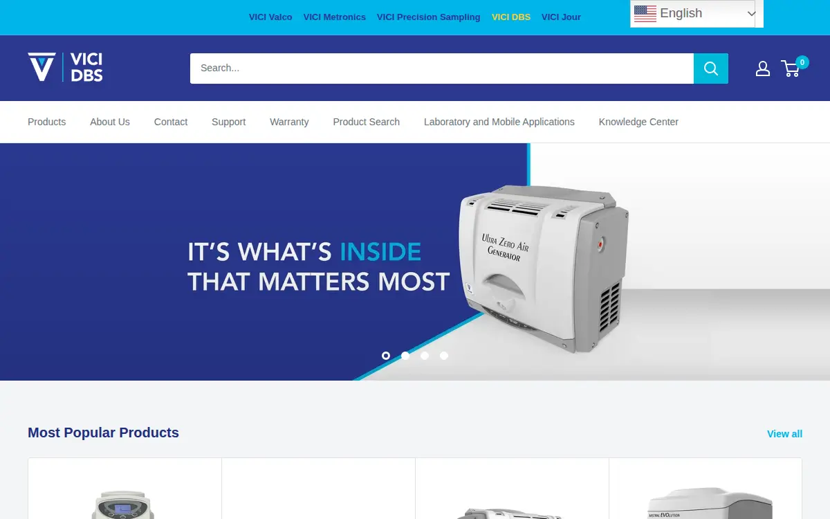Homepage of Vici Dbs USA LLC