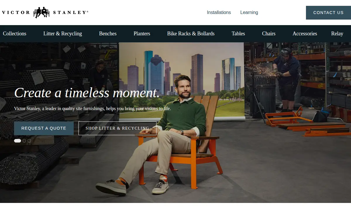 Homepage of Victor Stanley, LLC