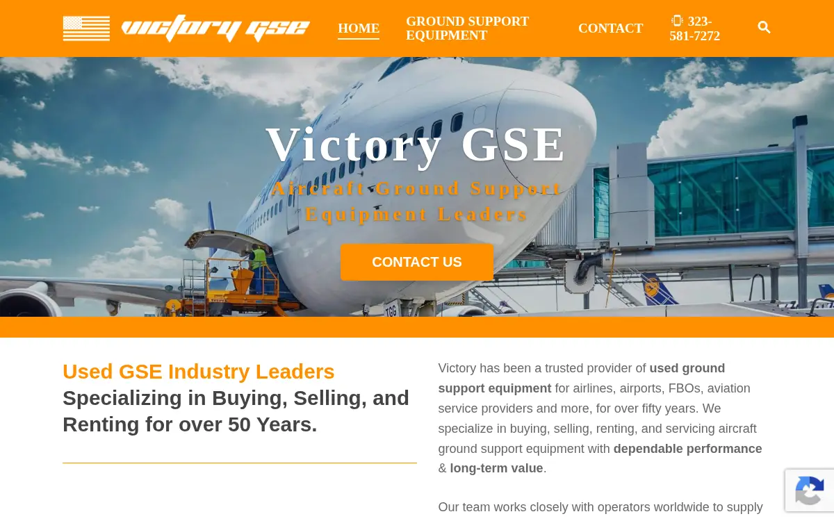 Homepage of Victory Salvage INC.