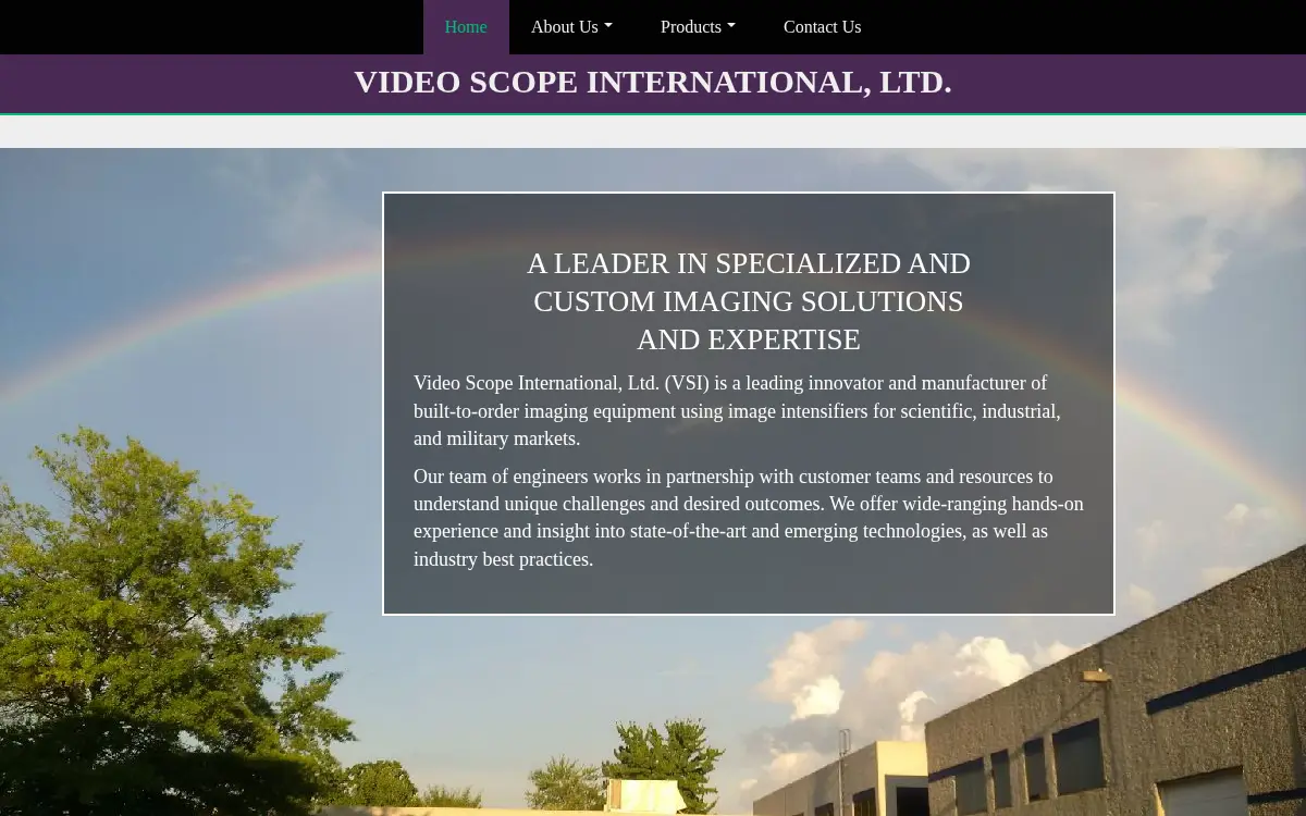 Homepage of Video Scope International, LTD.