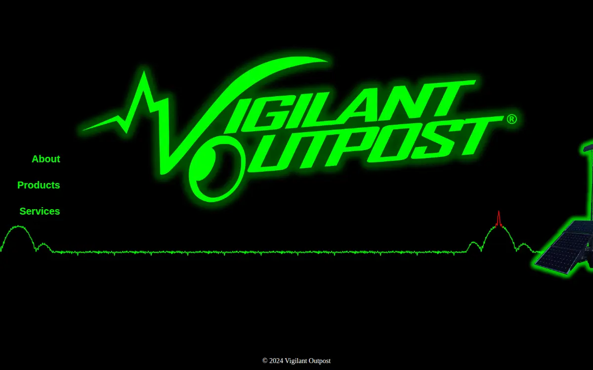 Homepage of Vigilant Outpost LLC