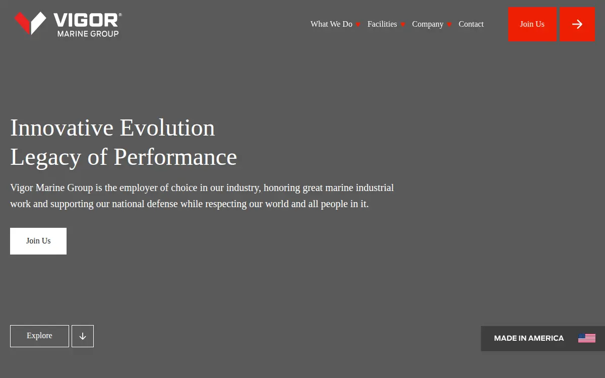 Homepage of Vigor Works LLC